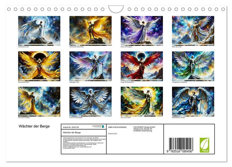 Produktbild: W&auml;chter der Berge (Wandkalender 2026 DIN A4 quer), CALVENDO Monatskalender