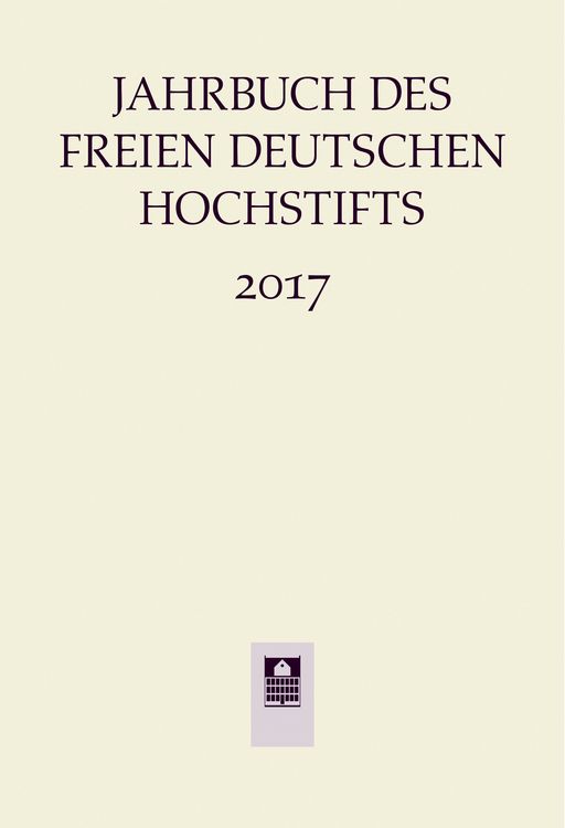 Produktbild: Jahrbuch des Freien Deutschen Hochstifts 2017