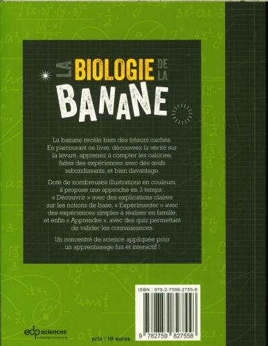 Produktbild: La biologie de la banane : d&eacute;couvrir et apprendre en 22 exp&eacute;riences