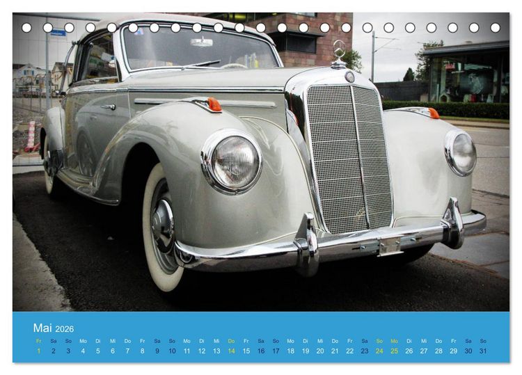 Produktbild: Mercedes Classics (Tischkalender 2026 DIN A5 quer), CALVENDO Monatskalender