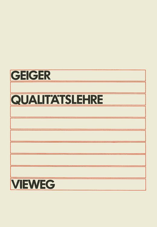 Produktbild: Qualit&auml;tslehre