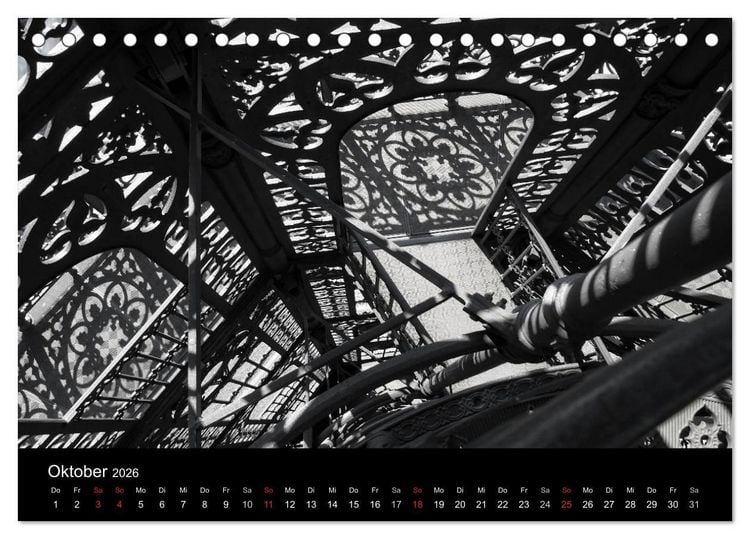 Produktbild: Der Gusseiserne Turm zu L&ouml;bau (Tischkalender 2026 DIN A5 quer), CALVENDO Monatskalender