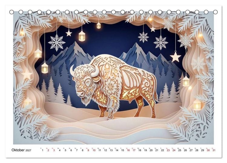 Produktbild: Wild West Dioramas (Tischkalender 2027 DIN A5 quer), CALVENDO Monatskalender