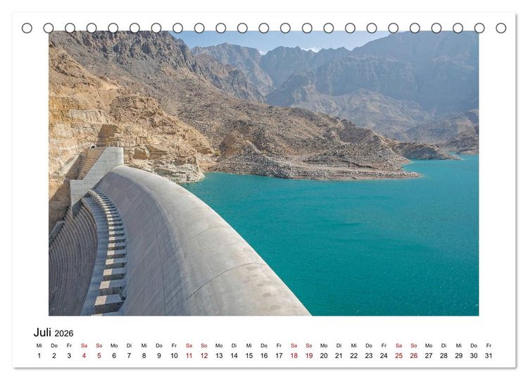 Produktbild: Sagenhafter Oman (Tischkalender 2026 DIN A5 quer), CALVENDO Monatskalender