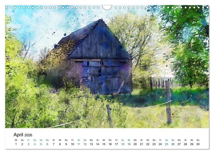 Produktbild: Havelland in Aquarell (Wandkalender 2026 DIN A3 quer), CALVENDO Monatskalender