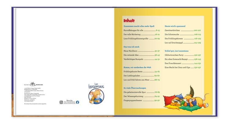 Produktbild: Leo Lausemaus &ndash; Mein allergr&ouml;&szlig;tes Vorlesebuch