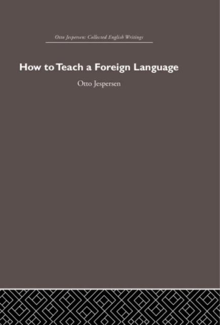 Produktbild: Jespersen, O: How to Teach a Foreign Language