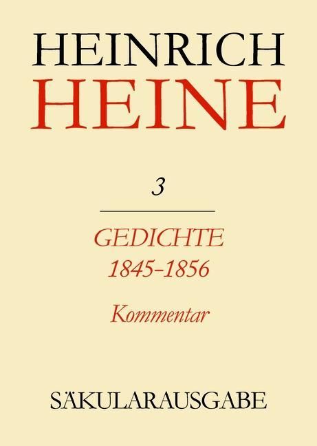 Produktbild: Gedichte 1845-1856. Kommentar