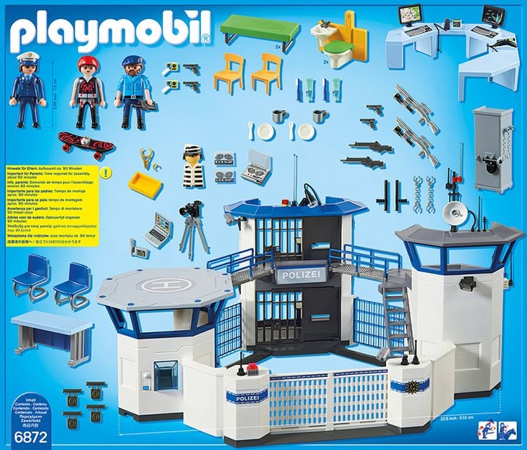 Produktbild: PLAYMOBIL® 6872 Polizei-Kommandozentrale mit Gefängnis