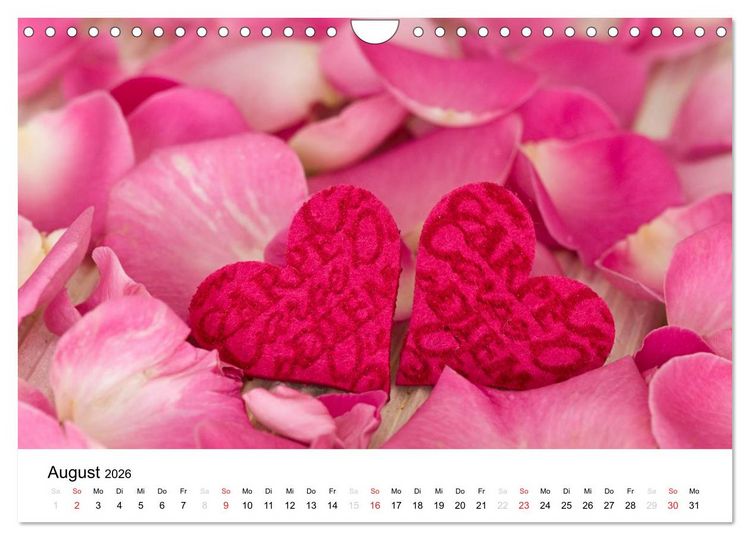 Produktbild: Mein Herz schl&auml;gt pink (Wandkalender 2026 DIN A4 quer), CALVENDO Monatskalender