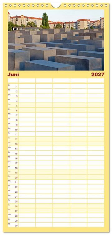 Produktbild: Familienplaner 2027 - Berlin - Metropole an der Spree mit 5 Spalten (Wandkalender, 21 x 45 cm) CALVENDO