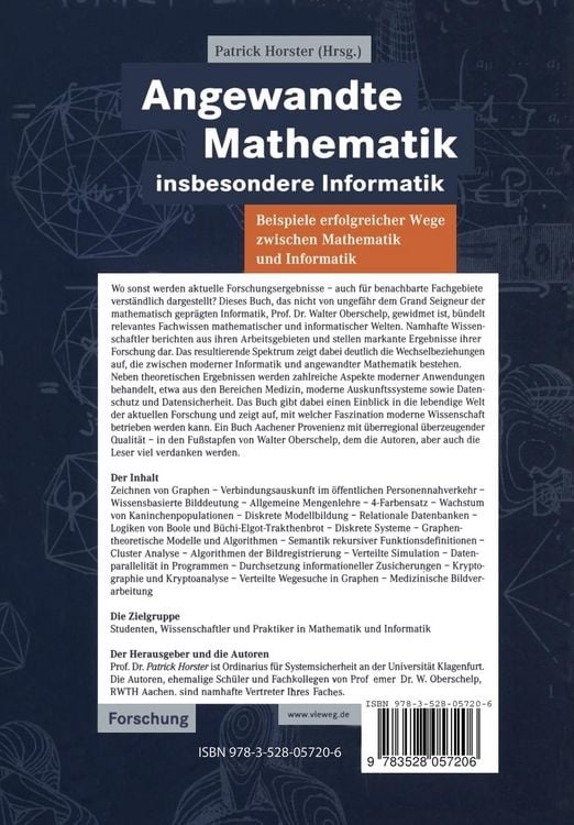 Produktbild: Angewandte Mathematik, insbesondere Informatik