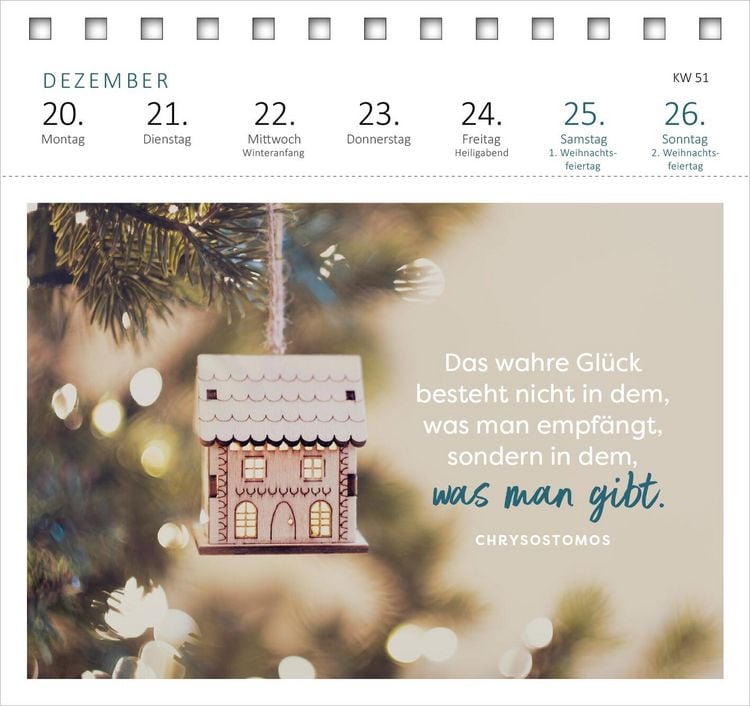 Produktbild: Postkartenkalender Lebensweisheiten 2027