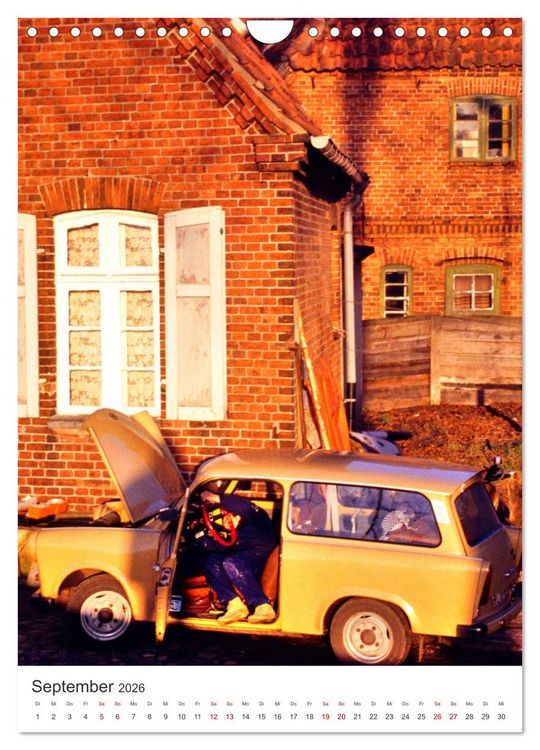 Produktbild: Auto-Land DDR - Trabant und Wartburg (Wandkalender 2026 DIN A4 hoch), CALVENDO Monatskalender