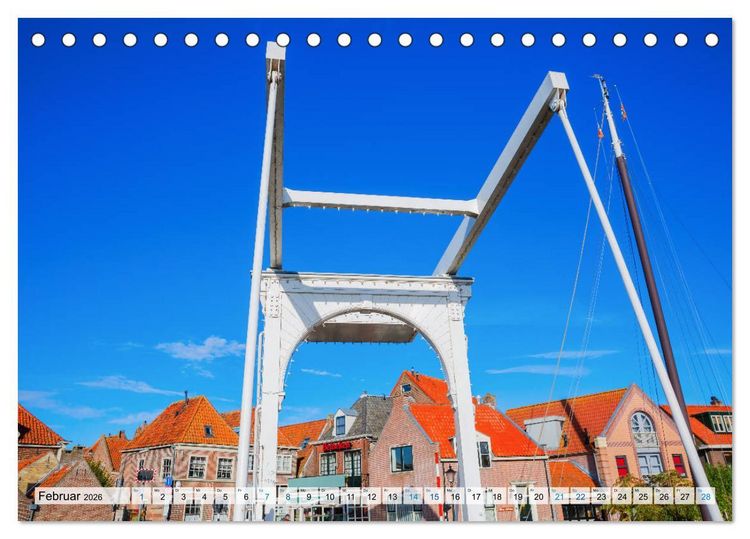 Produktbild: Enkhuizen - historische Hafenstadt am Ijsselmeer (Tischkalender 2026 DIN A5 quer), CALVENDO Monatskalender