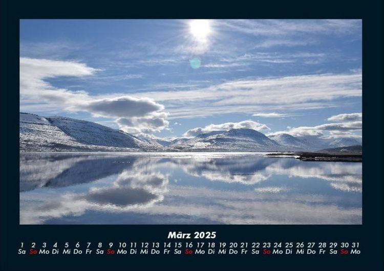 Produktbild: Landschaftskalender 2025 Fotokalender DIN A4