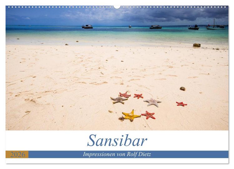 Produktbild: Sansibar - Impressionen von Rolf Dietz (Wandkalender 2026 DIN A2 quer), CALVENDO Monatskalender