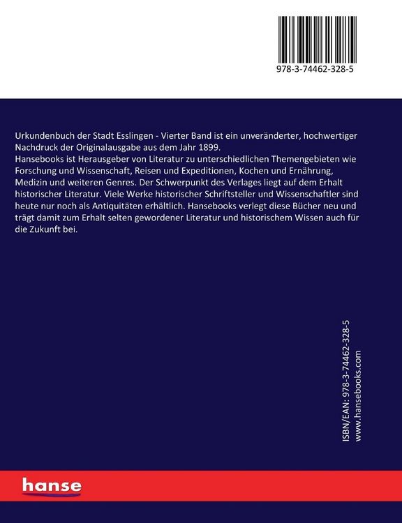 Produktbild: Urkundenbuch der Stadt Esslingen