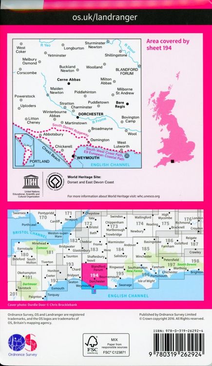 Produktbild: Dorchester & Weymouth, Cerne Abbas & Bere Regis