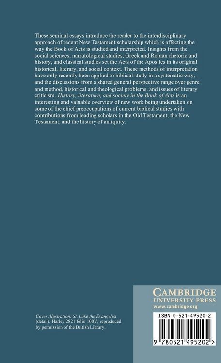 Produktbild: History, Literature, and Society in the Book of Acts