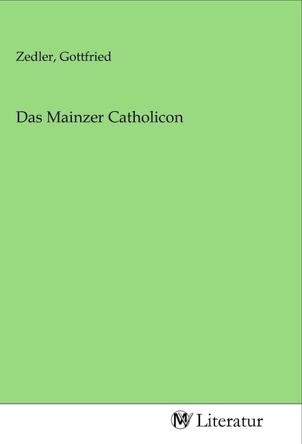 Produktbild: Das Mainzer Catholicon