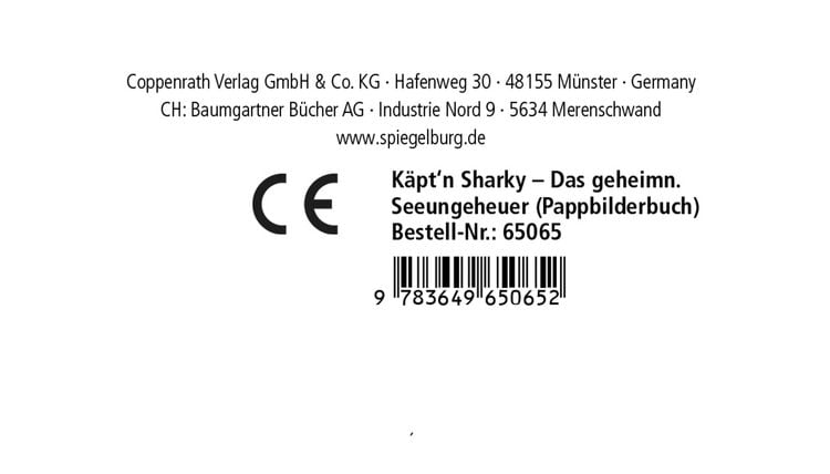 Produktbild: K&auml;pt'n Sharky &ndash; Das geheimnisvolle Seeungeheuer (Pappbilderbuch)