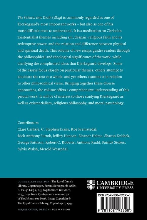 Produktbild: Kierkegaard's The Sickness unto Death