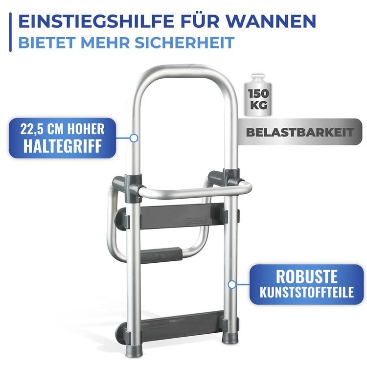 Produktbild: Badewannen-Einstiegshilfe Mod. Secura, verstellbare Einstiegshilfe