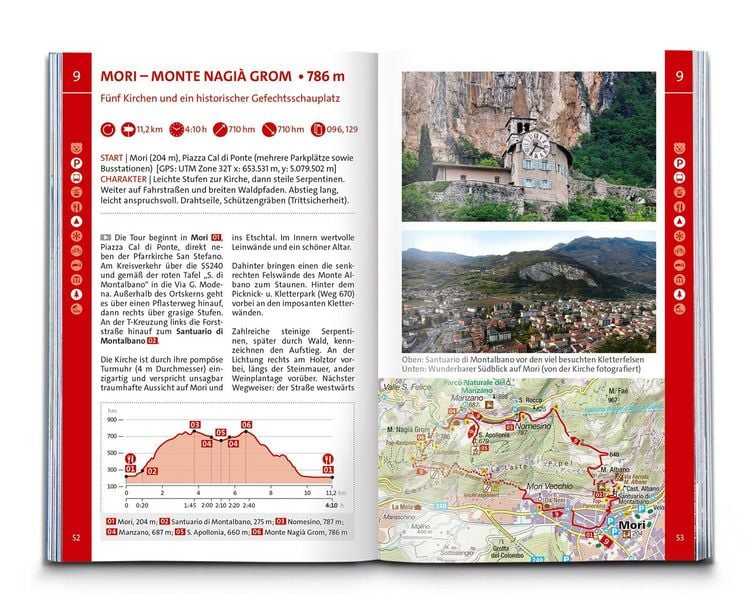 Produktbild: KOMPASS Wanderf&uuml;hrer Gardasee, 70 Touren mit Extra-Tourenkarte