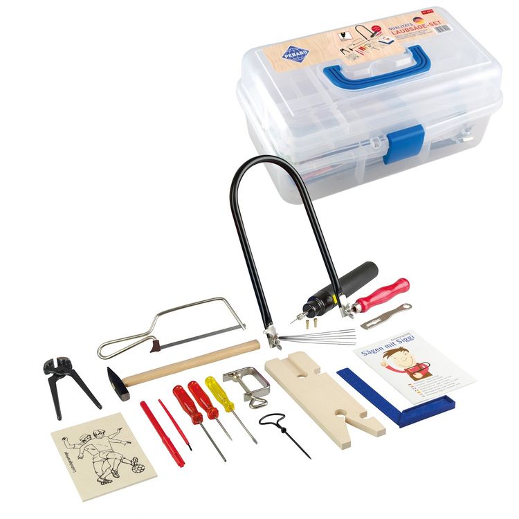 Produktbild: PEBARO 641S - Laubs&auml;ge-Set mit Stahlwerkzeugen und Bohrmaschine, mit Anleitungsheft