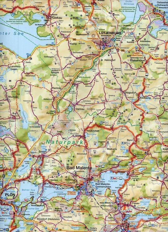Produktbild: Fahrradkarte Kiel, Eckernf&ouml;rde bis Hohwacht 1:75.000