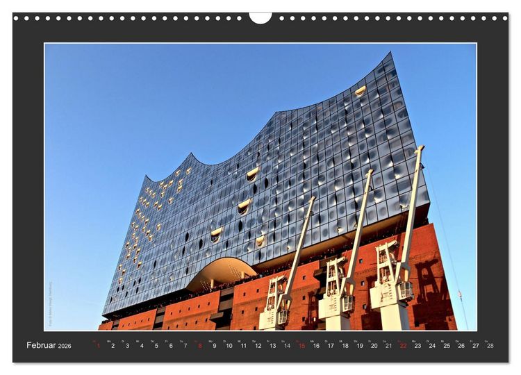 Produktbild: Die Elbphilharmonie Hamburg (Wandkalender 2026 DIN A3 quer), CALVENDO Monatskalender