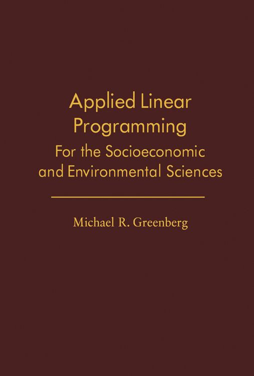 Produktbild: Applied Linear Programming