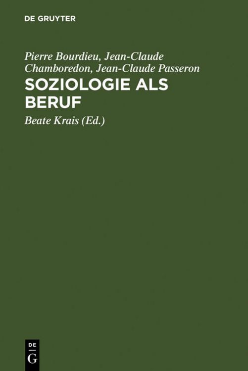 Produktbild: Soziologie als Beruf