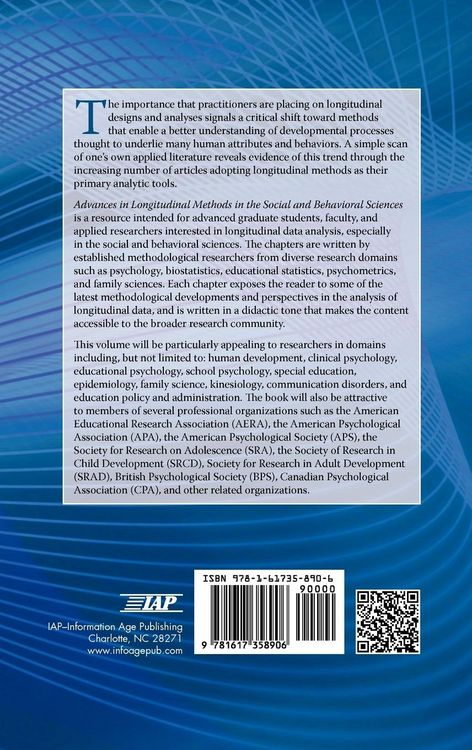 Produktbild: Advances in Longitudinal Methods in the Social and Behavioral Sciences (Hc)