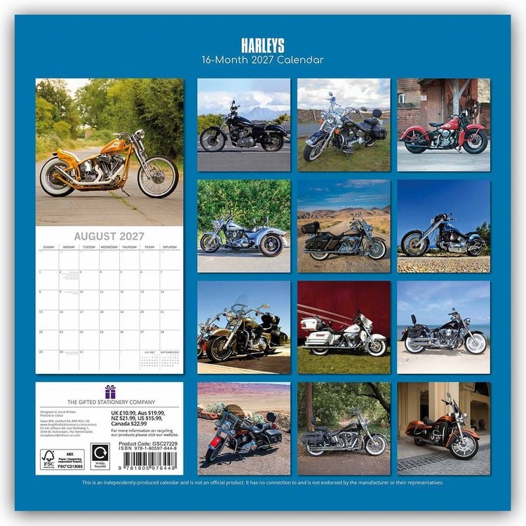 Produktbild: Harleys &ndash; Harley Davidson 2027 &ndash; 16-Monatskalender