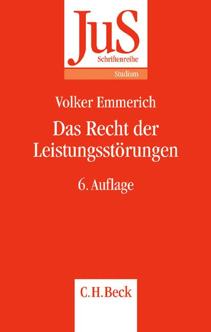 Produktbild: Das Recht der Leistungsst&ouml;rungen