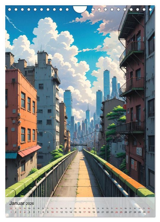 Produktbild: Fantastische Anime Welten (Wandkalender 2026 DIN A4 hoch), CALVENDO Monatskalender