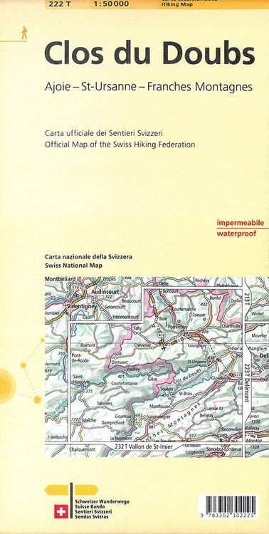 Produktbild: Swisstopo 1 : 50 000 Clos du Doubs