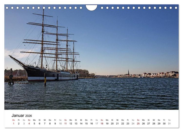 Produktbild: Ostseeheilbad Travem&uuml;nde - L&uuml;becks sch&ouml;nste Tochter (Wandkalender 2026 DIN A4 quer), CALVENDO Monatskalender