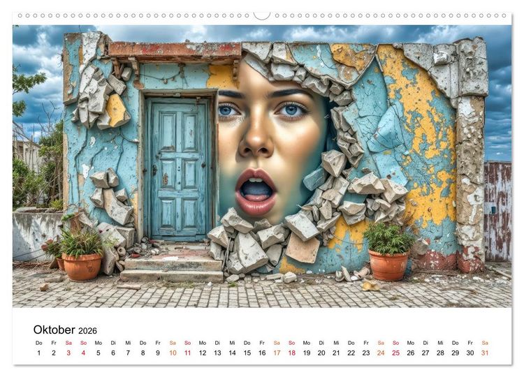 Produktbild: Street Art - Urban Colors (hochwertiger Premium Wandkalender 2026 DIN A2 quer), Kunstdruck in Hochglanz