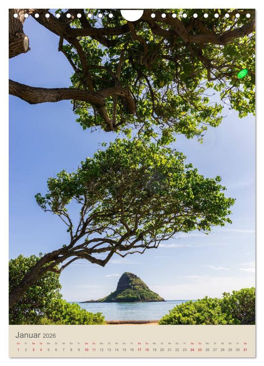 Produktbild: O'ahu - Hawaii, Bilder aus dem S&uuml;dseeparadies (Wandkalender 2026 DIN A4 hoch), CALVENDO Monatskalender