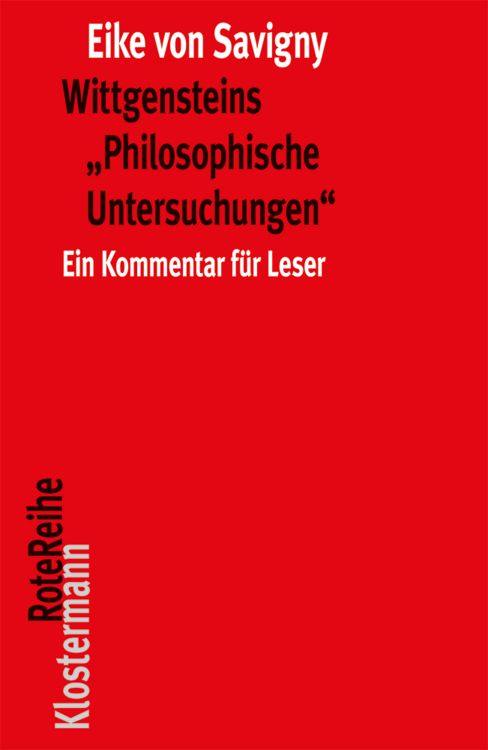 Produktbild: Wittgensteins "Philosophische Untersuchungen"