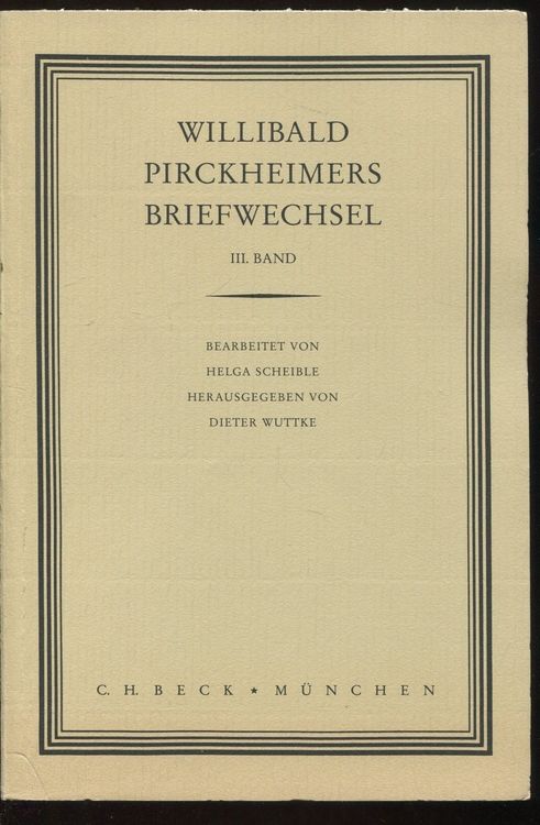 Produktbild: Willibald Pirckheimers Briefwechsel Bd. 3