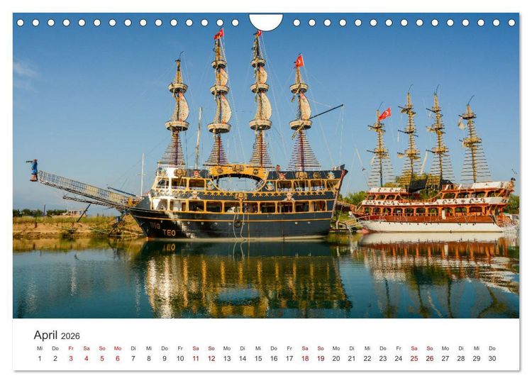 Produktbild: Flussfahrt in Manavgat (Wandkalender 2026 DIN A4 quer), CALVENDO Monatskalender