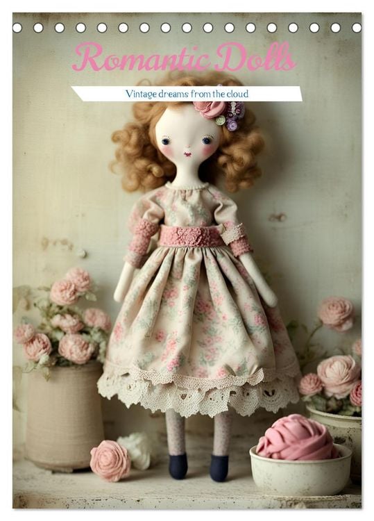 Produktbild: Romantic Dolls (Desk Calendar 2026 DIN A5 portrait), CALVENDO 12 Month DeskCalendar