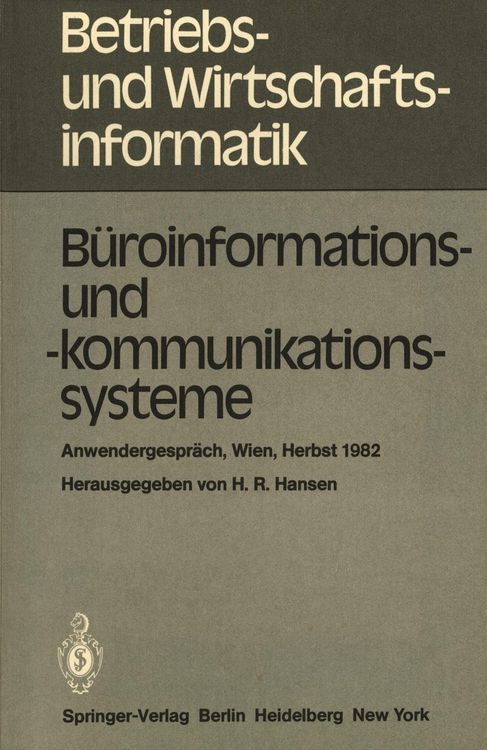 Produktbild: B&uuml;roinformations- und -kommunikationssysteme