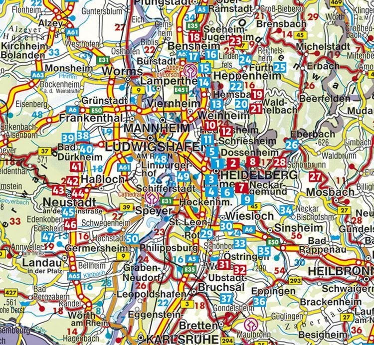 Produktbild: ROTHER Wanderf&uuml;hrer Rhein-Neckar