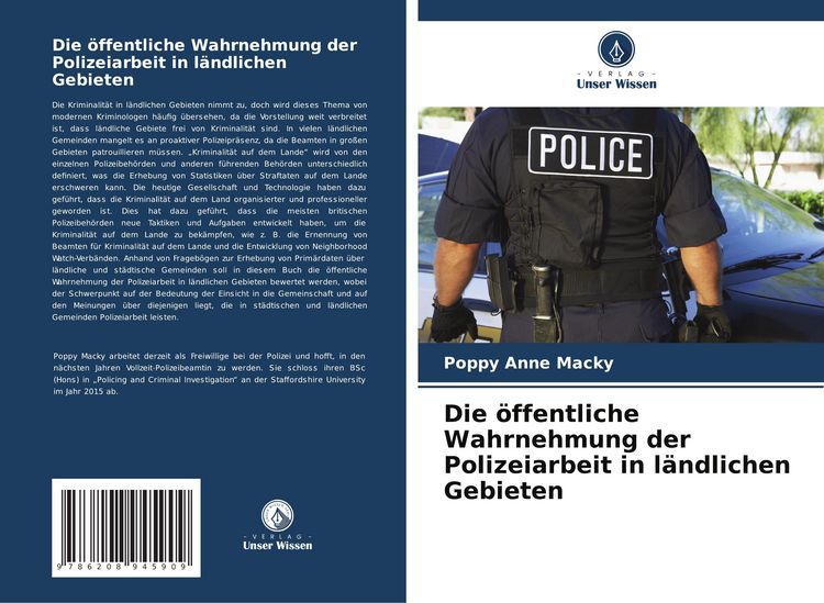 Produktbild: Die &ouml;ffentliche Wahrnehmung der Polizeiarbeit in l&auml;ndlichen Gebieten