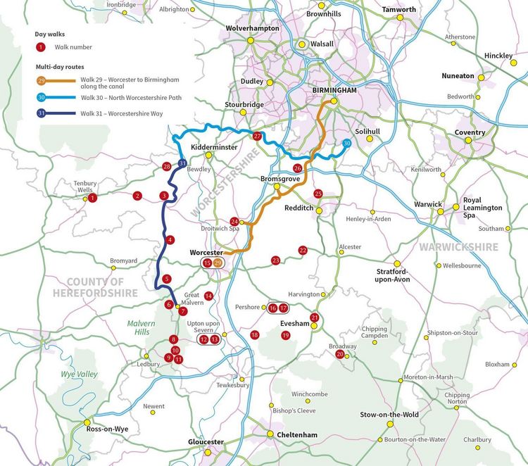 Produktbild: Walking in Worcestershire